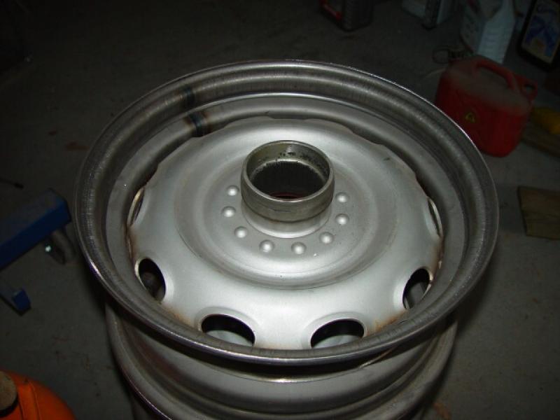 Steel wheel type "Rudge" for V8 - size in 6 x 15"