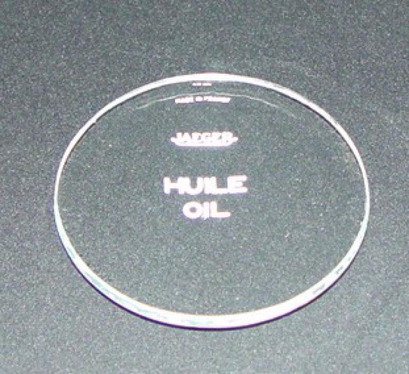 New inscription of the glass for the oilpressure gauge