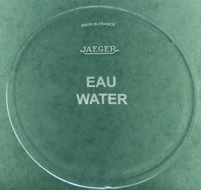Glasbeschriftung  Wassertemperatur