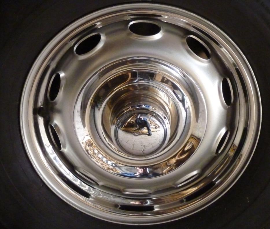 Wheel cover stainless steel for Rudge wheels - original
